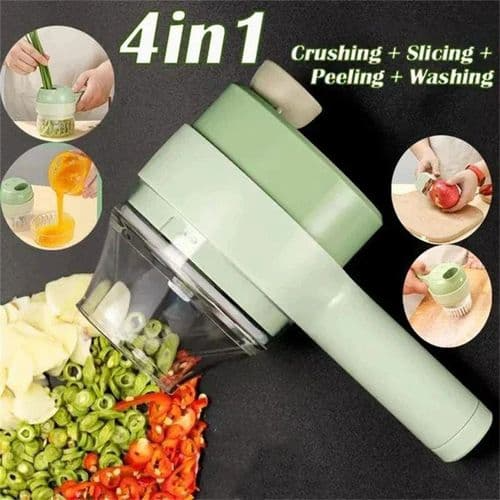4 in 1 Handheld Electric Vegetable Cutter, USB
