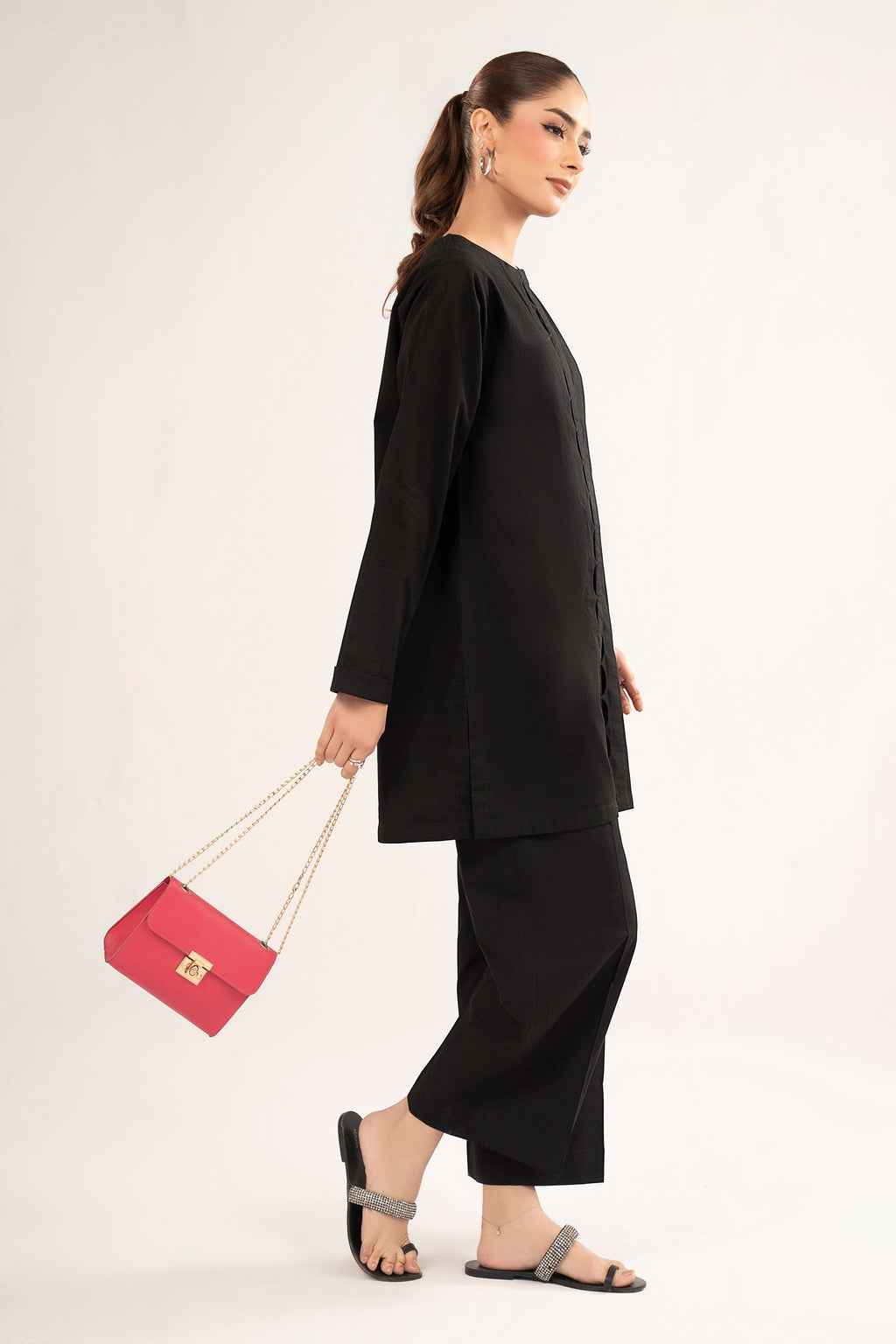 2 Pc Dyed Pinstripe Cotton Suit