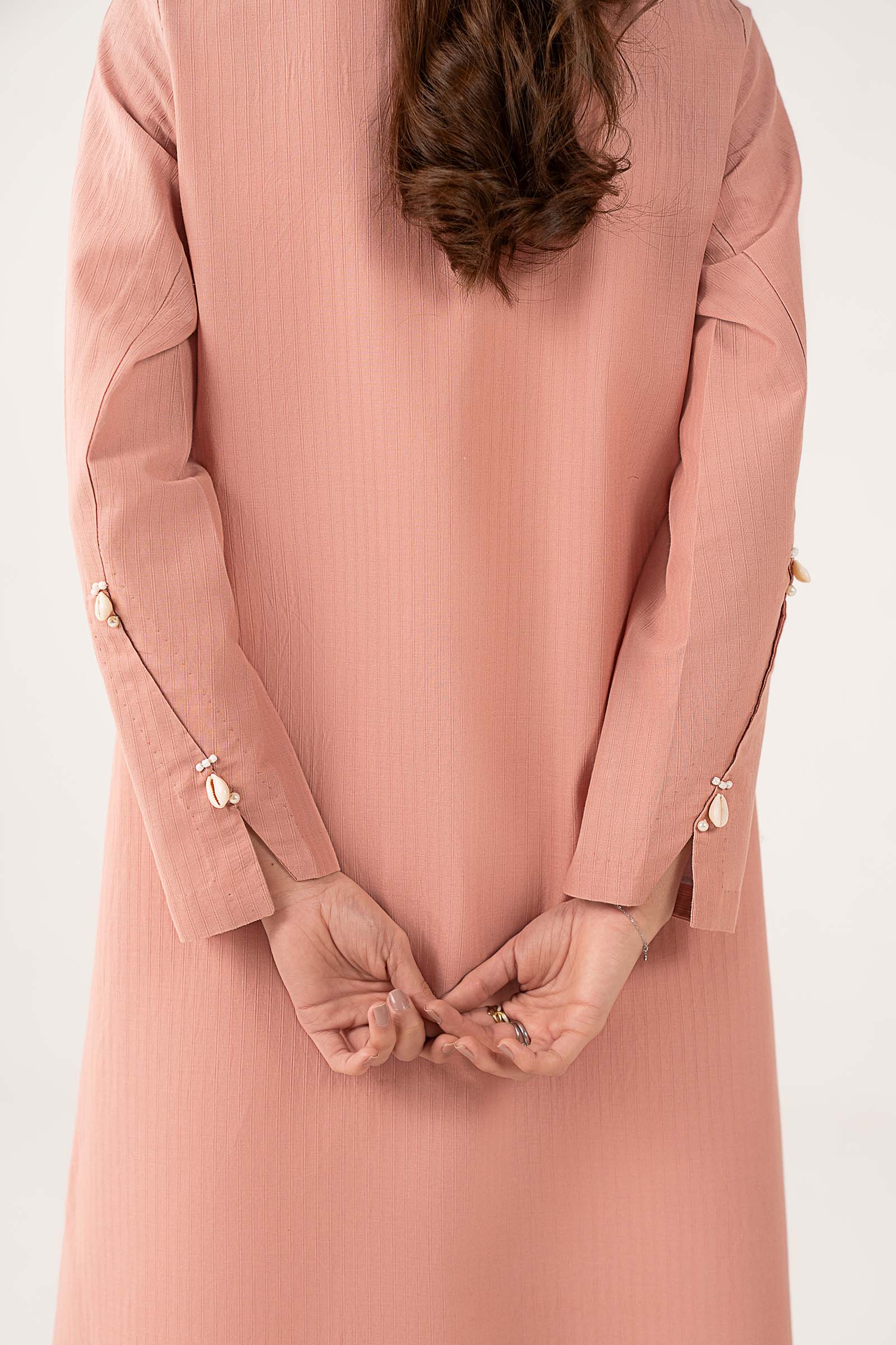 2 Pc Dyed Pinstripe Cotton Suit