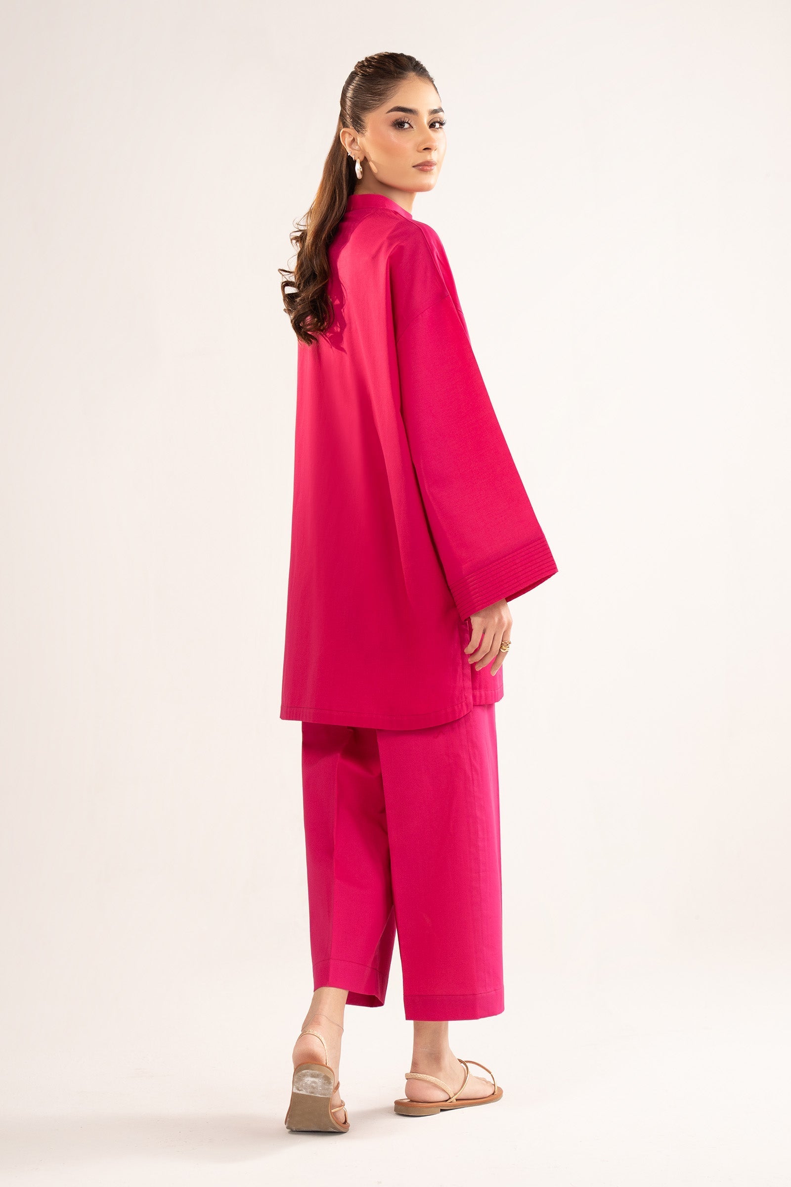 2 Pc Dyed Lawn Suit Straight Shirt