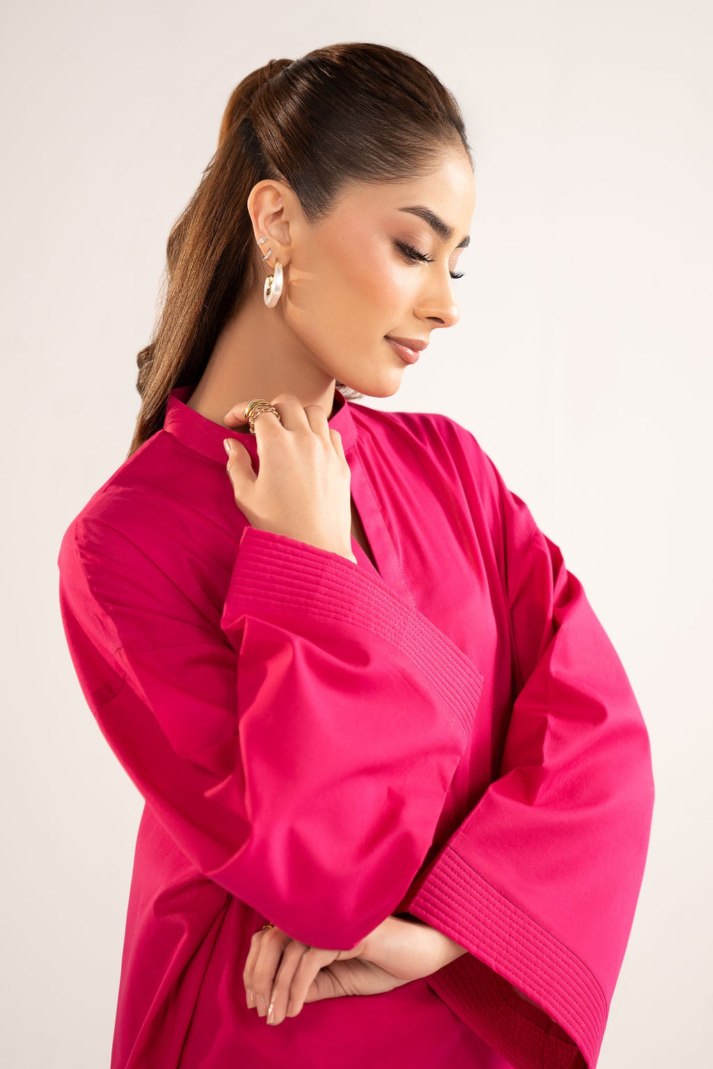 2 Pc Dyed Lawn Suit Straight Shirt