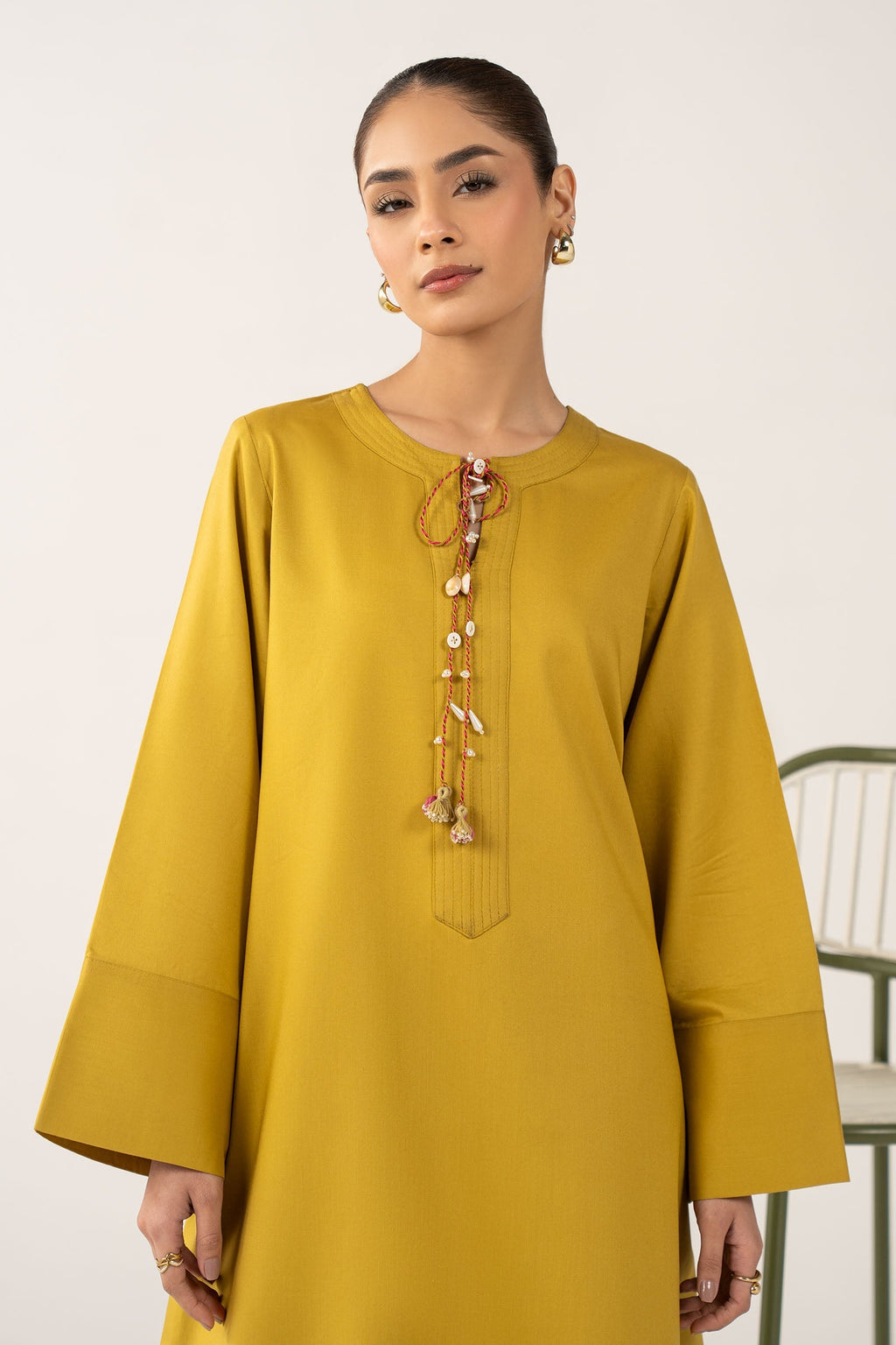 2 Pc Dyed Arabic Lawn Suit