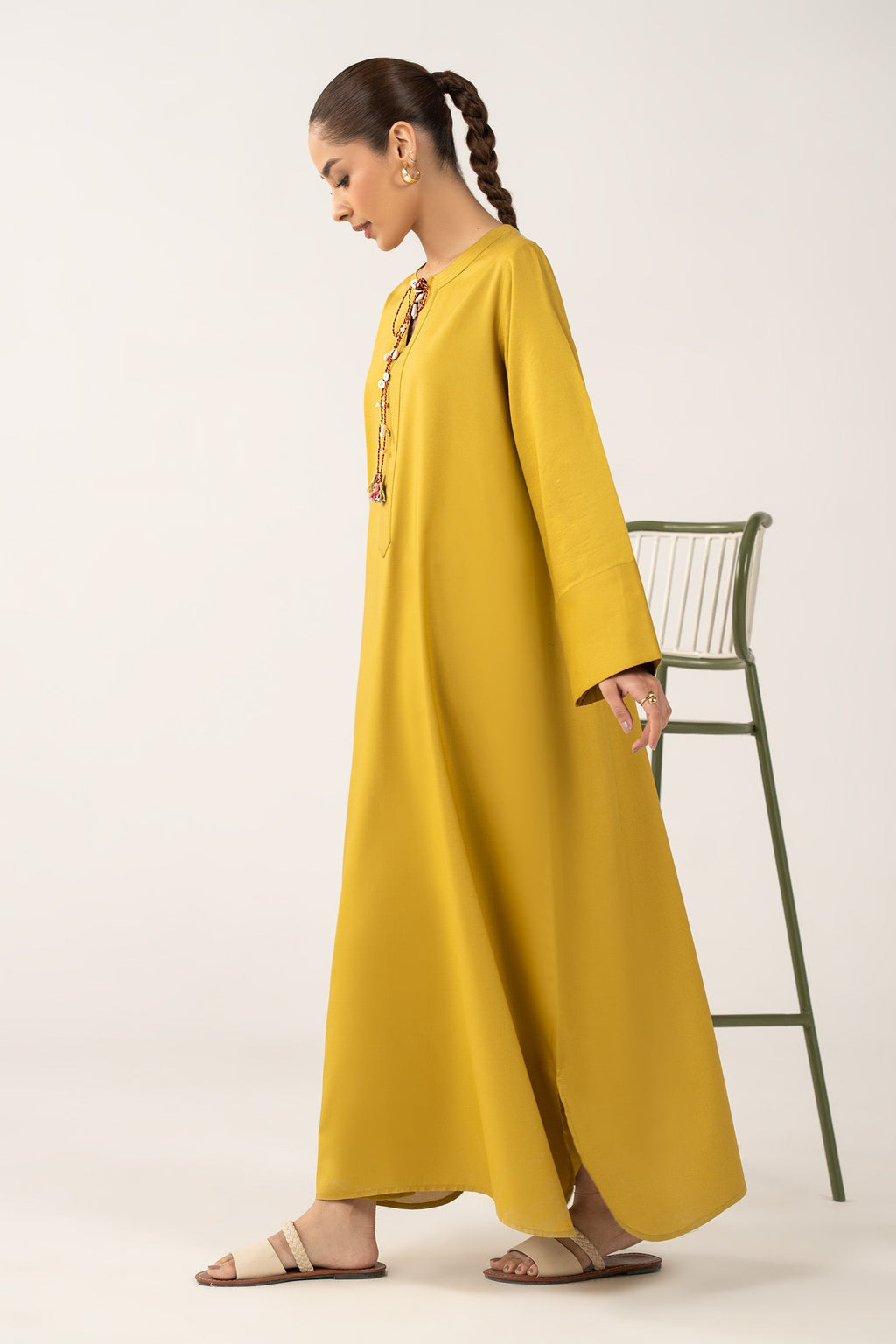 2 Pc Dyed Arabic Lawn Suit