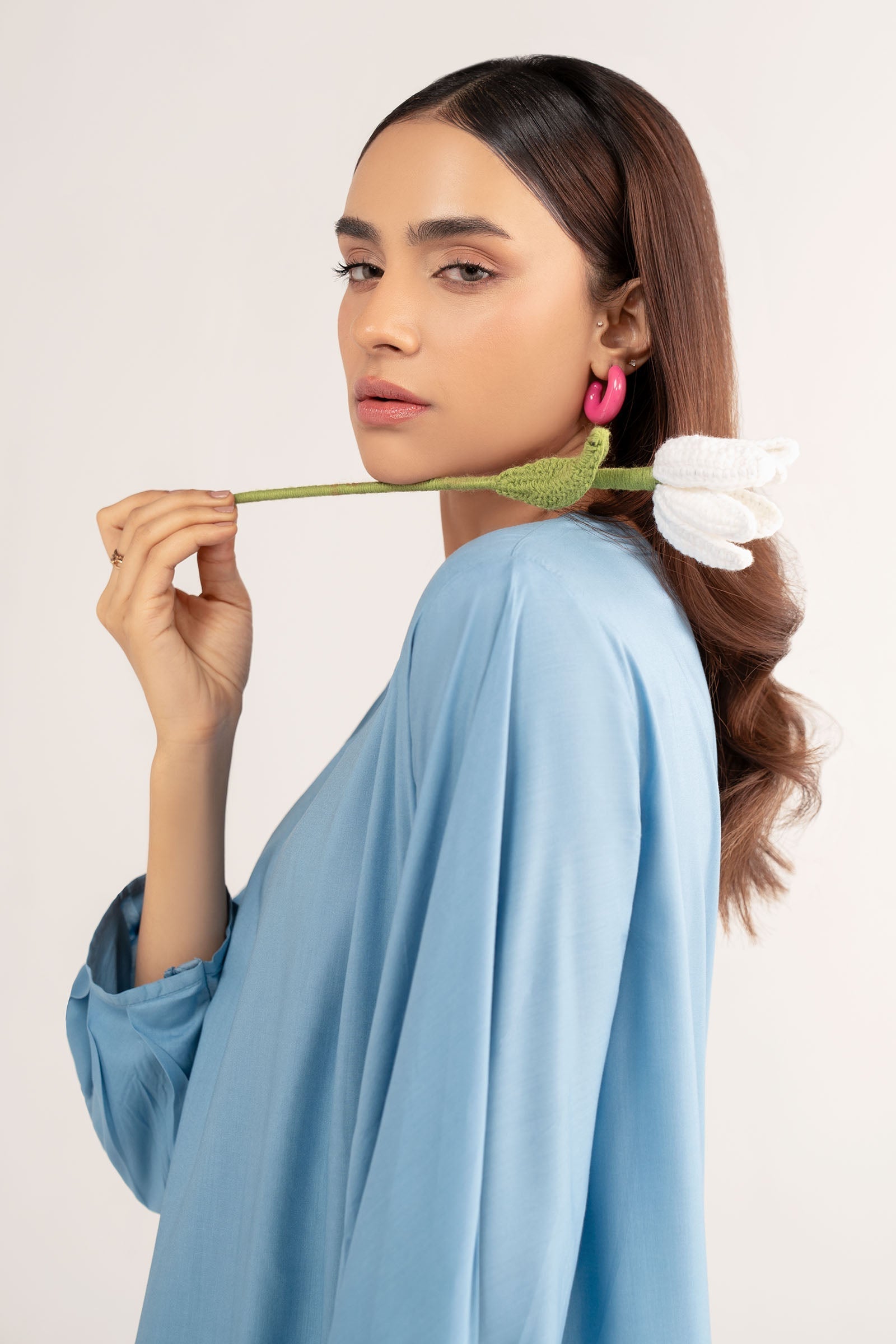 2 Pc Dyed Arabic Lawn Suit