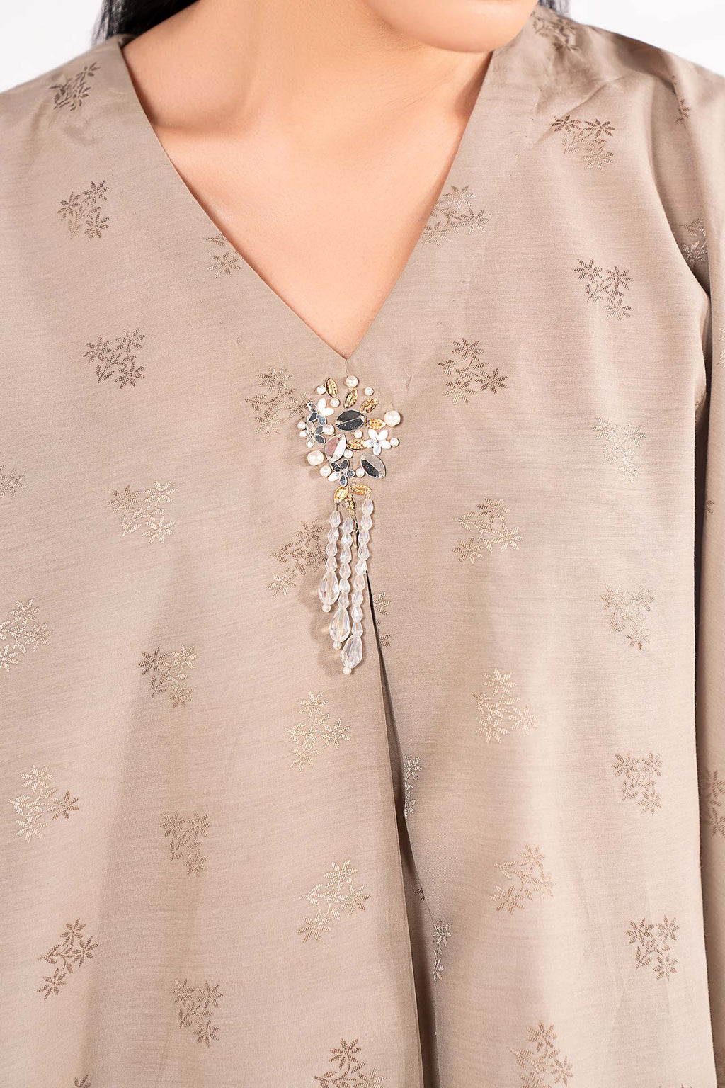 2 Pc Dyed Dobby Viscose Suit