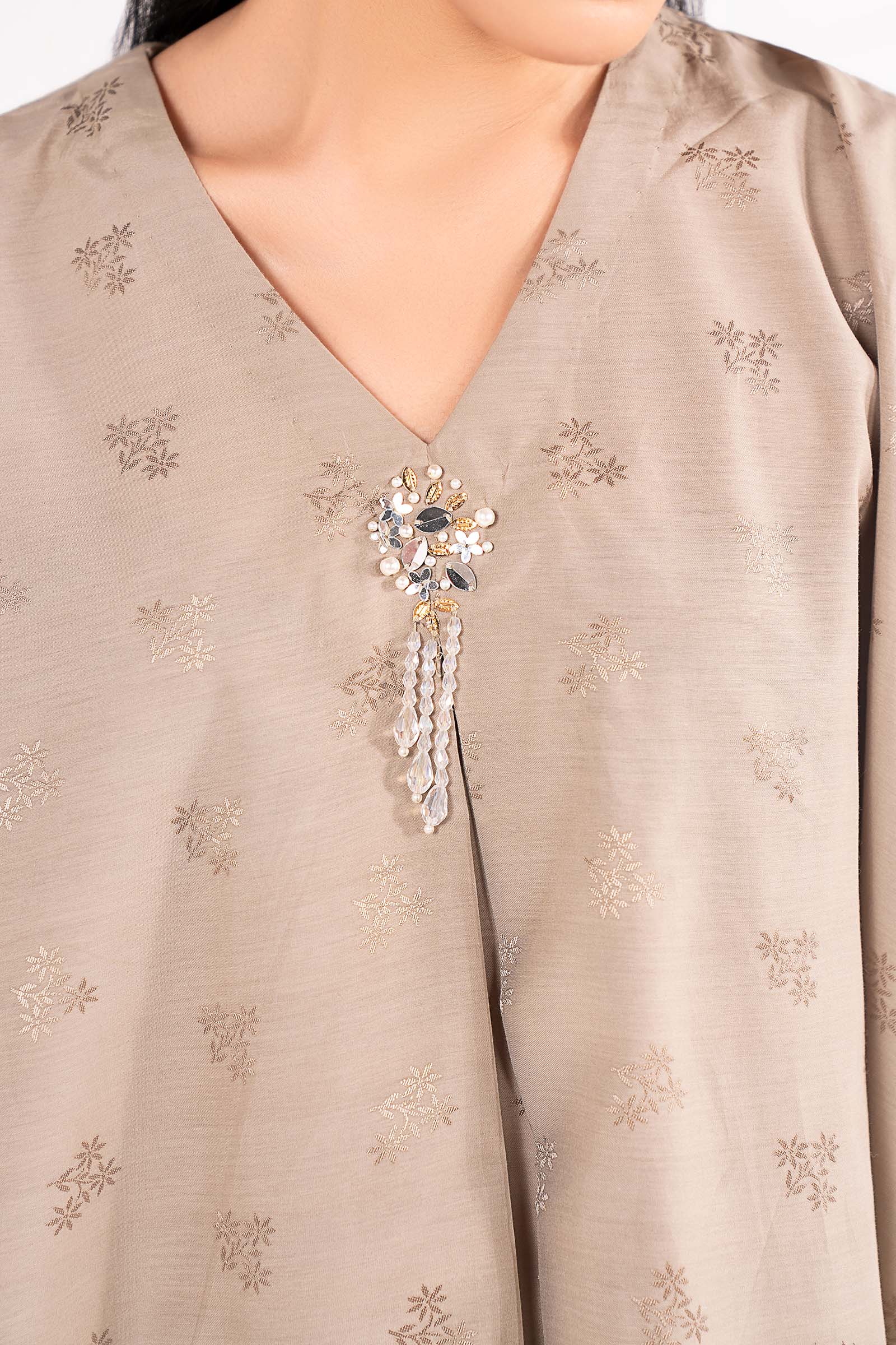 2 Pc Dyed Dobby Viscose Suit