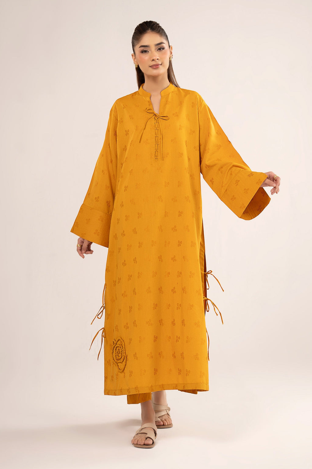 2 Pc Dyed Dobby Viscose Suit