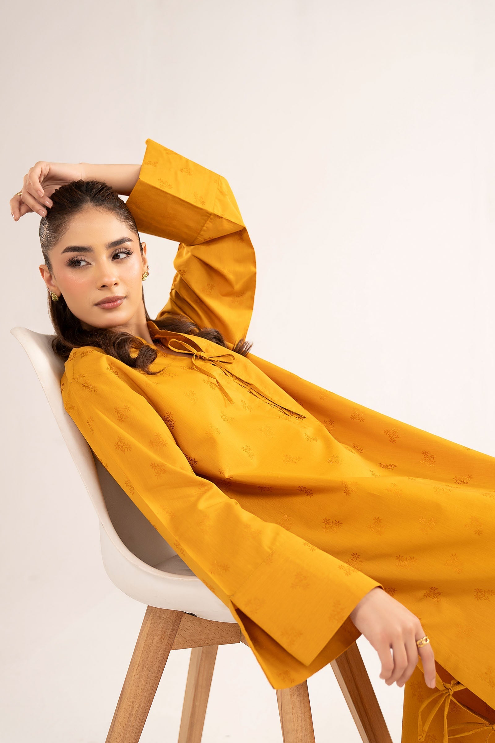 2 Pc Dyed Dobby Viscose Suit