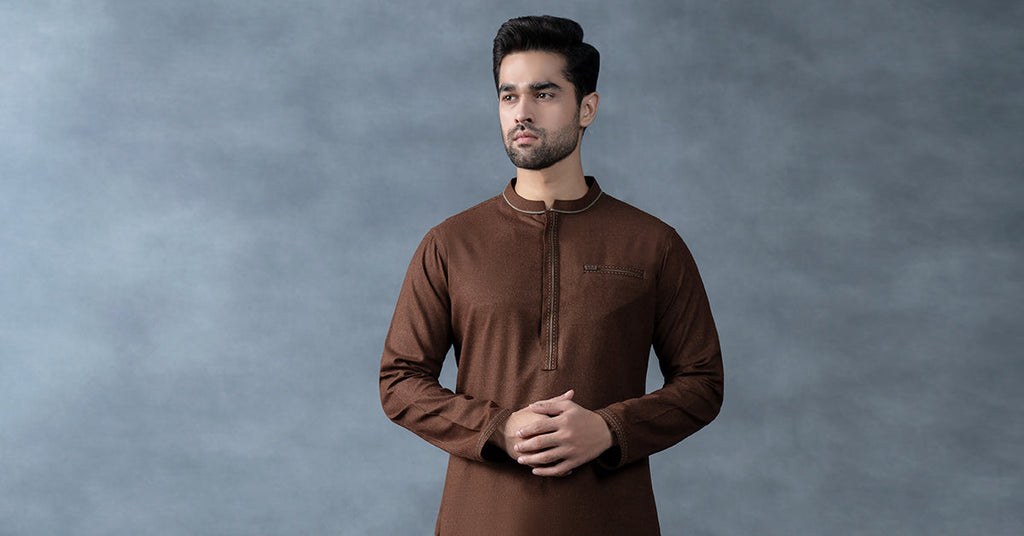 Nova Yarn Dyed Khaddar Kurta