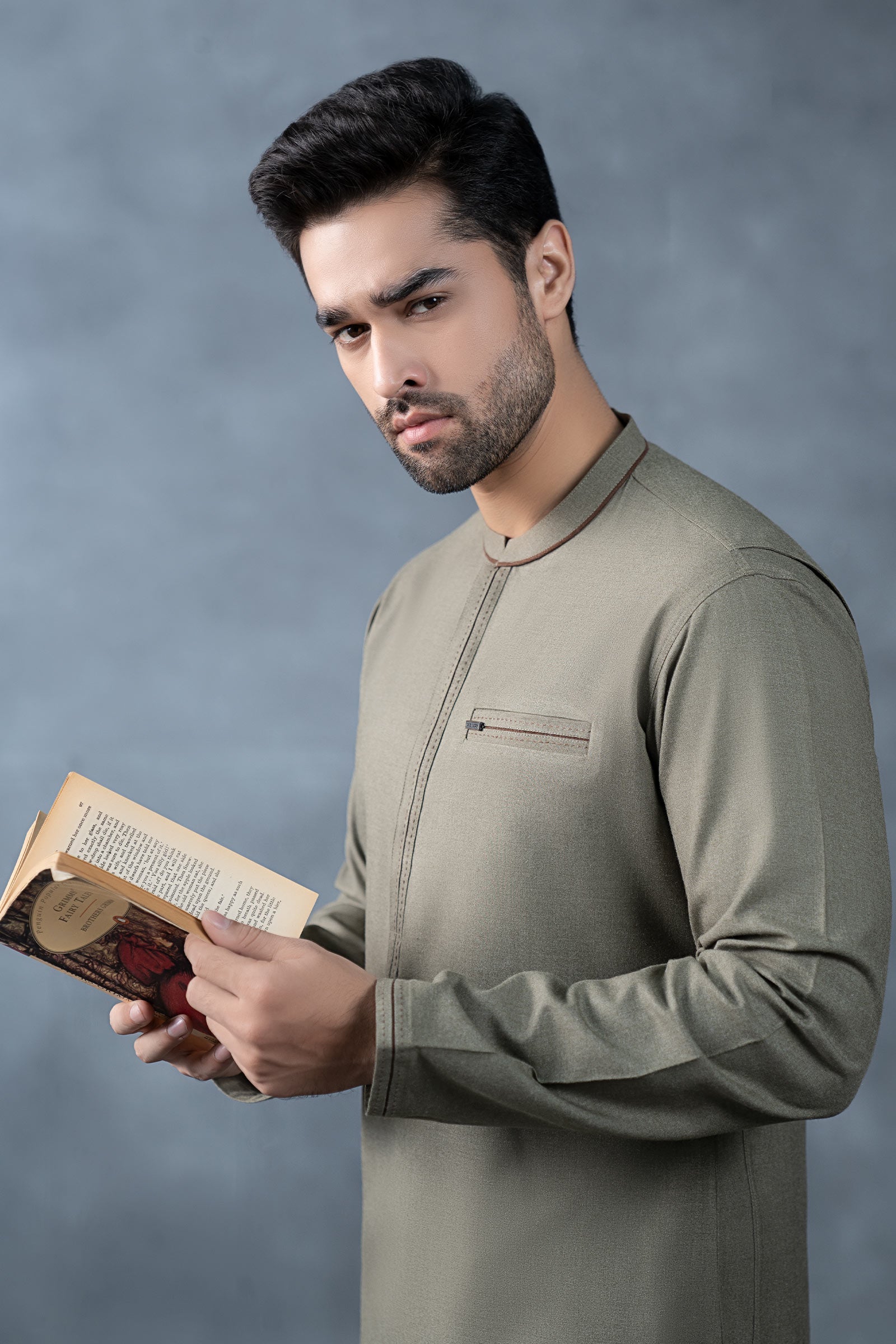 Nova Yarn Dyed Khaddar Kurta