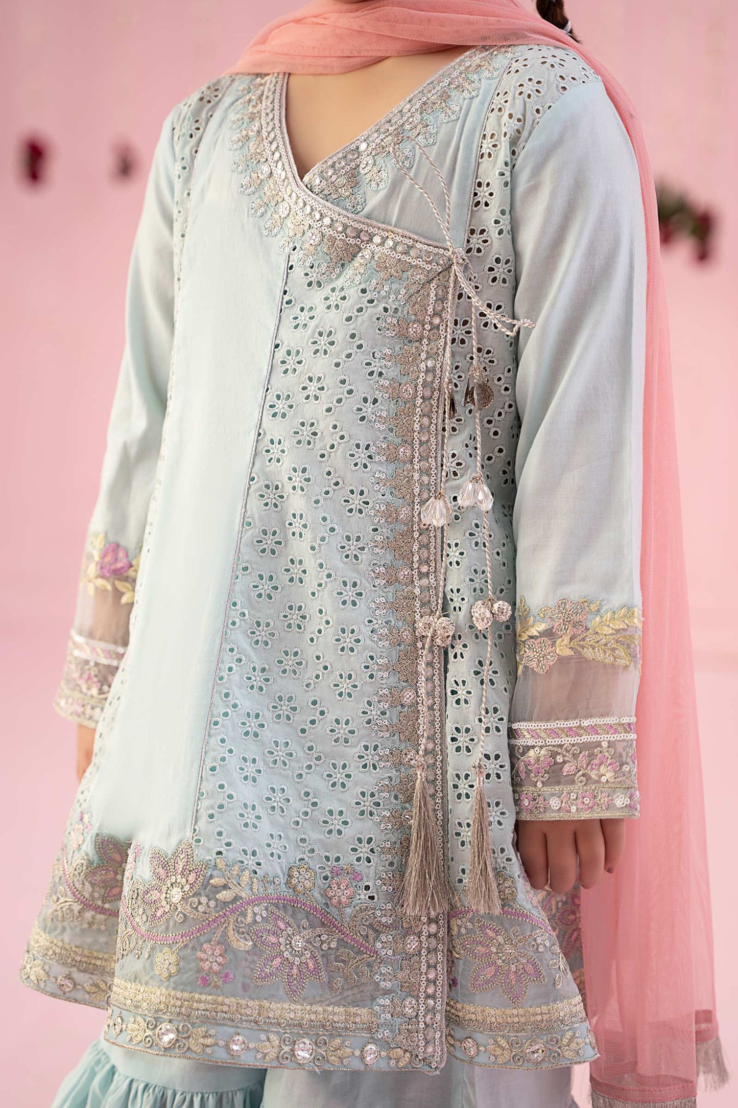 3 Piece Embroidered