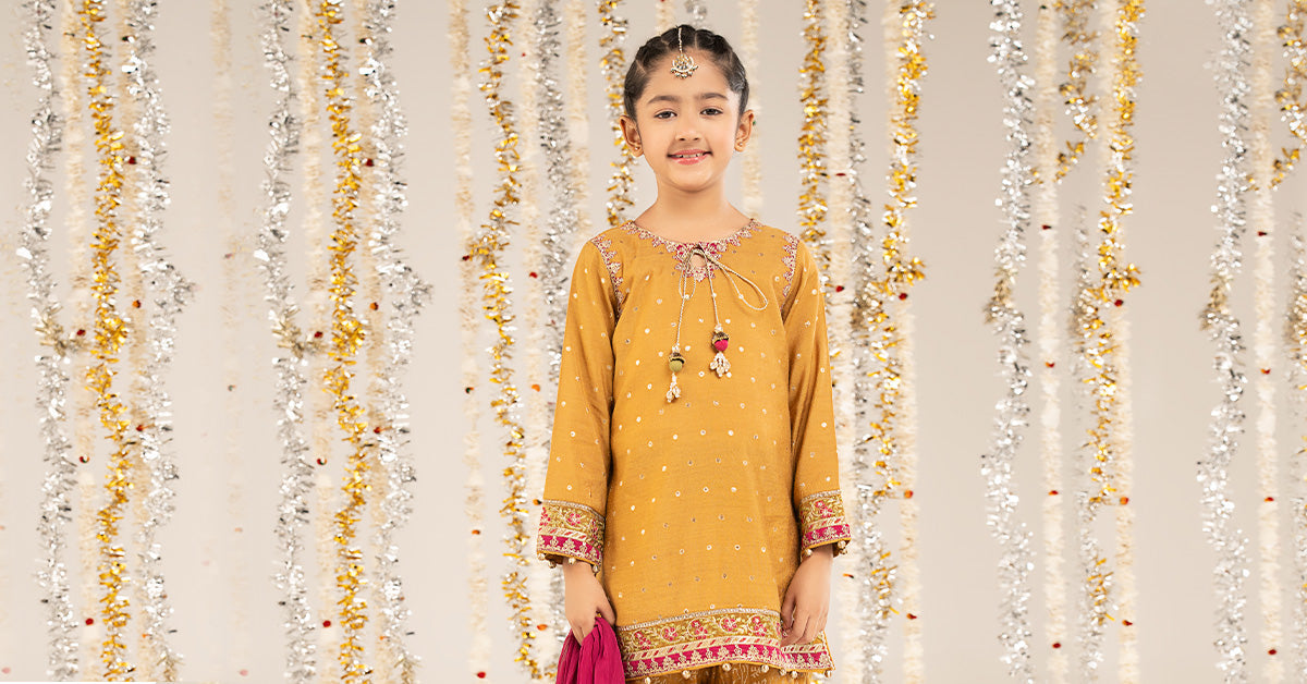 3 Piece Embroidered Lurex Jacquard Suit