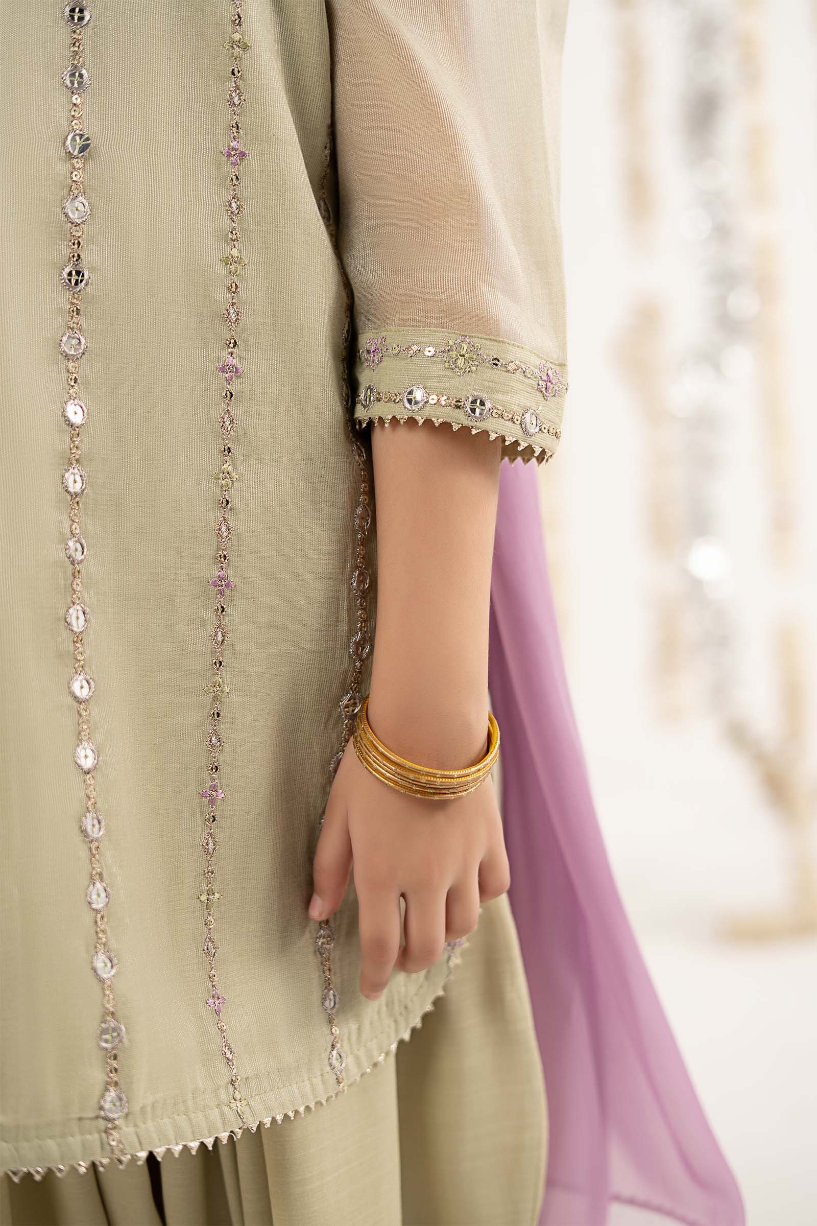 3 Piece Embroidered Masoori Suit