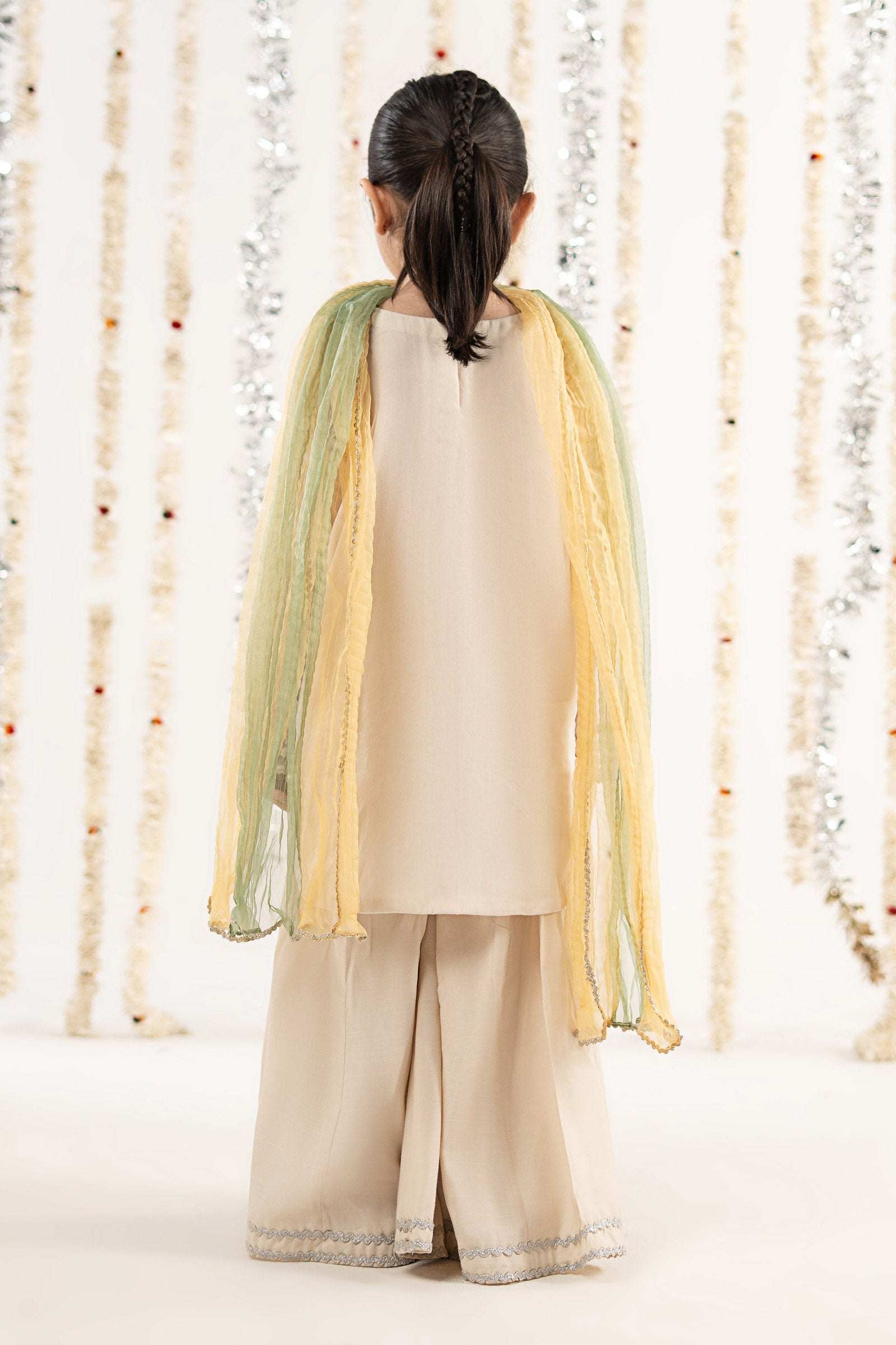 3 Piece Embroidered Organza Suit