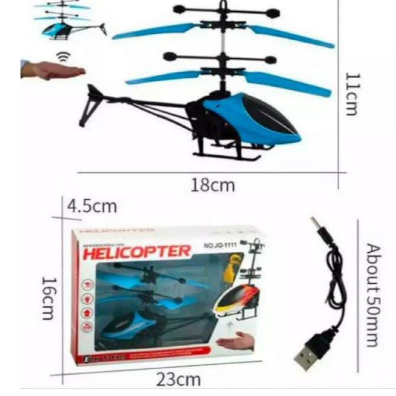 Infrared Induction LED Helicopter Rechargeable Flying