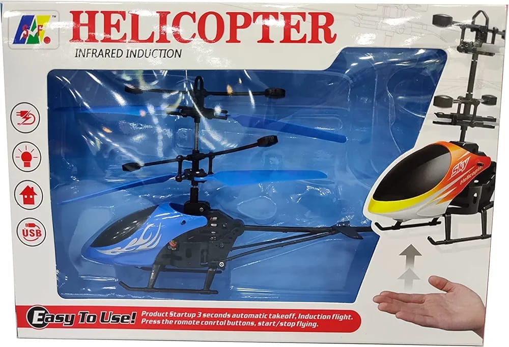 Infrared Induction LED Helicopter Rechargeable Flying