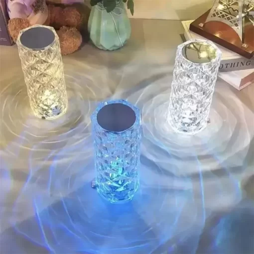 Crystal Diamond Lamp 16 Colors Touch & Remote