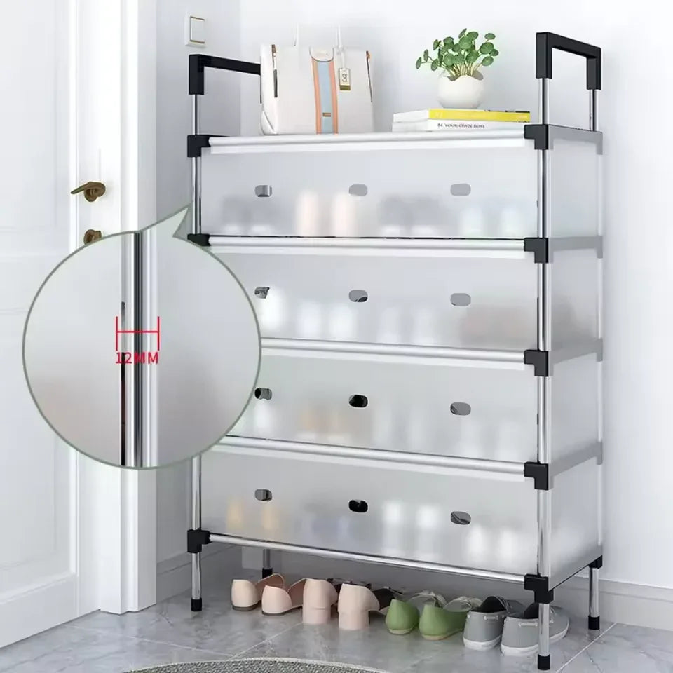 Multilayer Dustproof Shoes Rack – Spacious & Durable Organizer