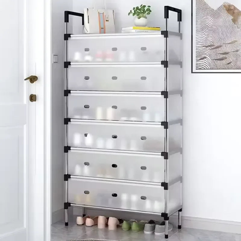 Multilayer Dustproof Shoes Rack – Spacious & Durable Organizer