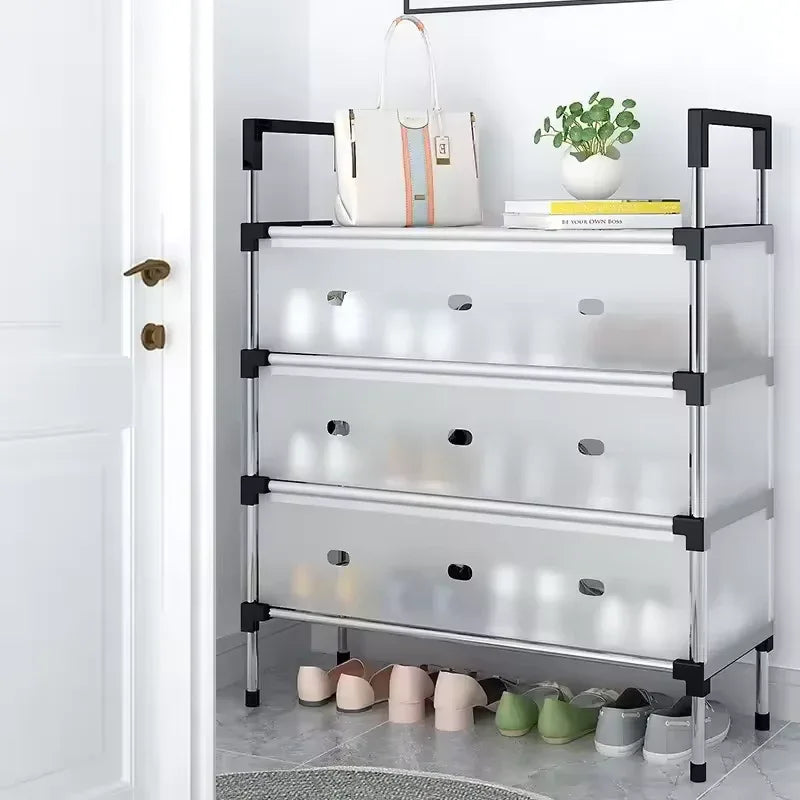 Multilayer Dustproof Shoes Rack – Spacious & Durable Organizer