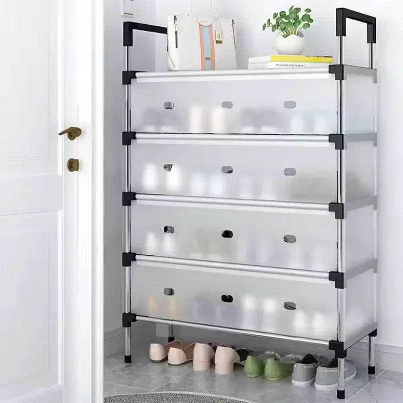 Multilayer Dustproof Shoes Rack – Spacious & Durable Organizer