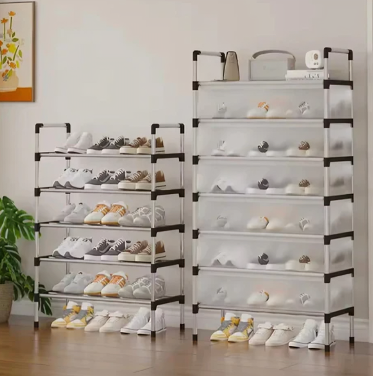 Multilayer Dustproof Shoes Rack – Spacious & Durable Organizer
